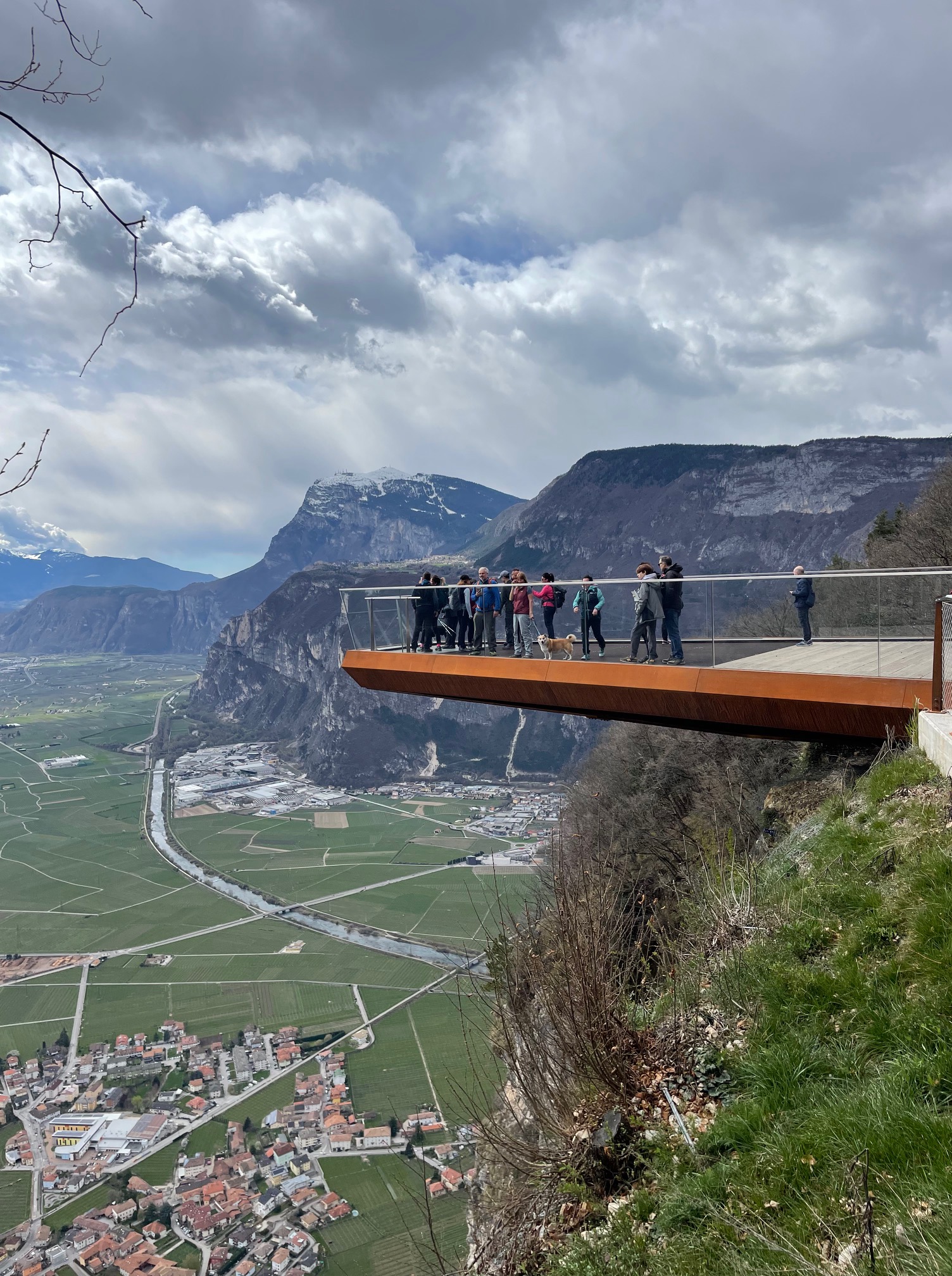 Mezzocorona Monte 891m  Speedwanderung, Sky Walk