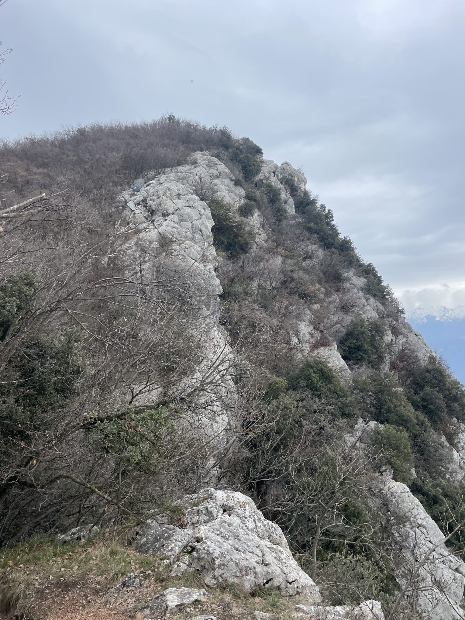 Cima Comer 1279 m. am Gardasee oberhalb von  Gargnano