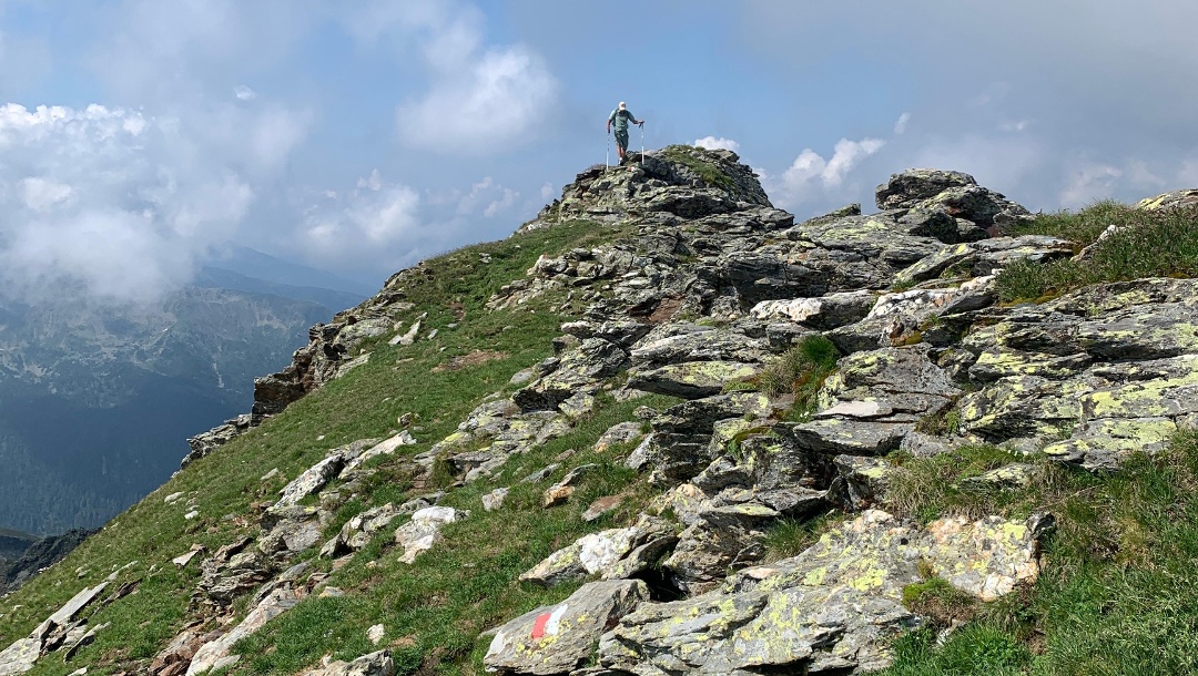 Jakobsspitze 2742m, die geografische Mitte Südtirols über das Tellerjoch, Bergwanderung